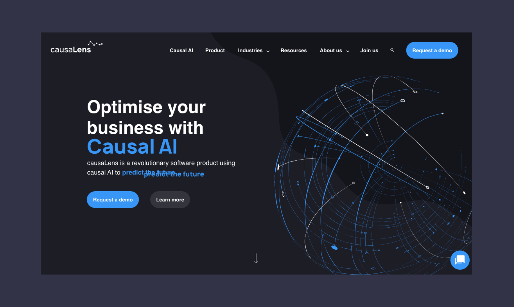 causaLens bespoke B2B web design home page
