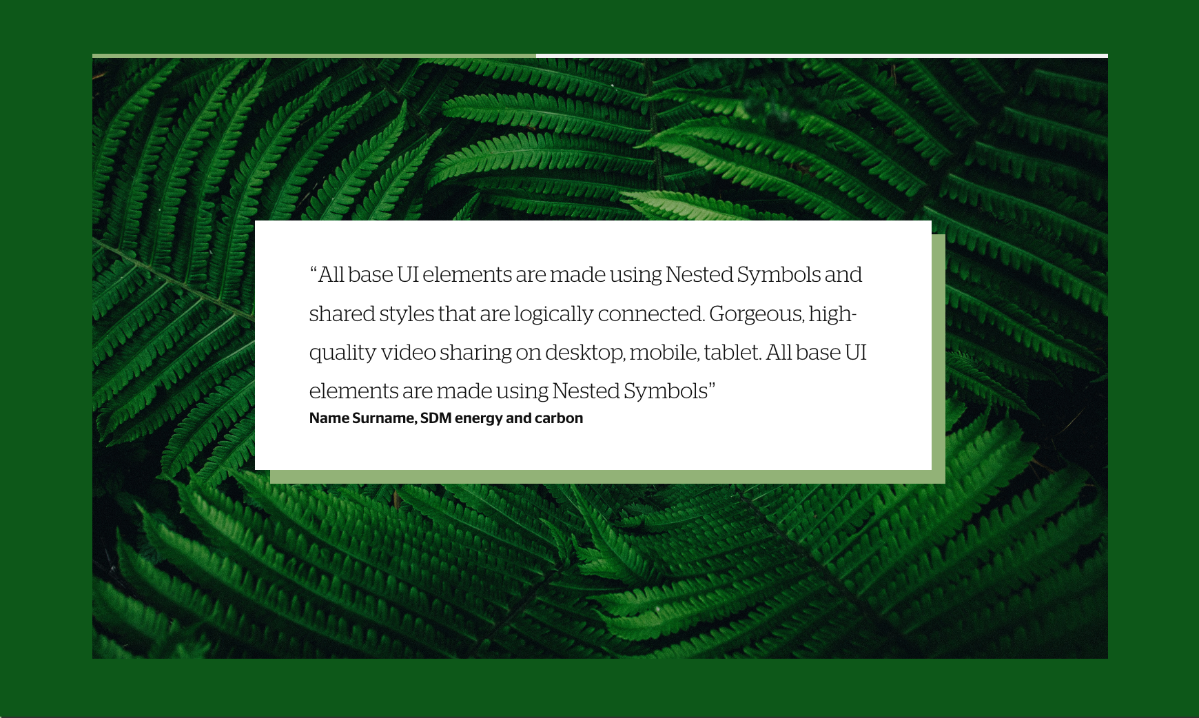 EcoAct's bespoke web design testimonial block