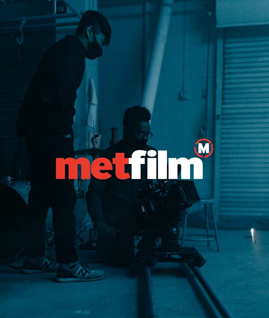 MetFilm's logo displayed on a dark background