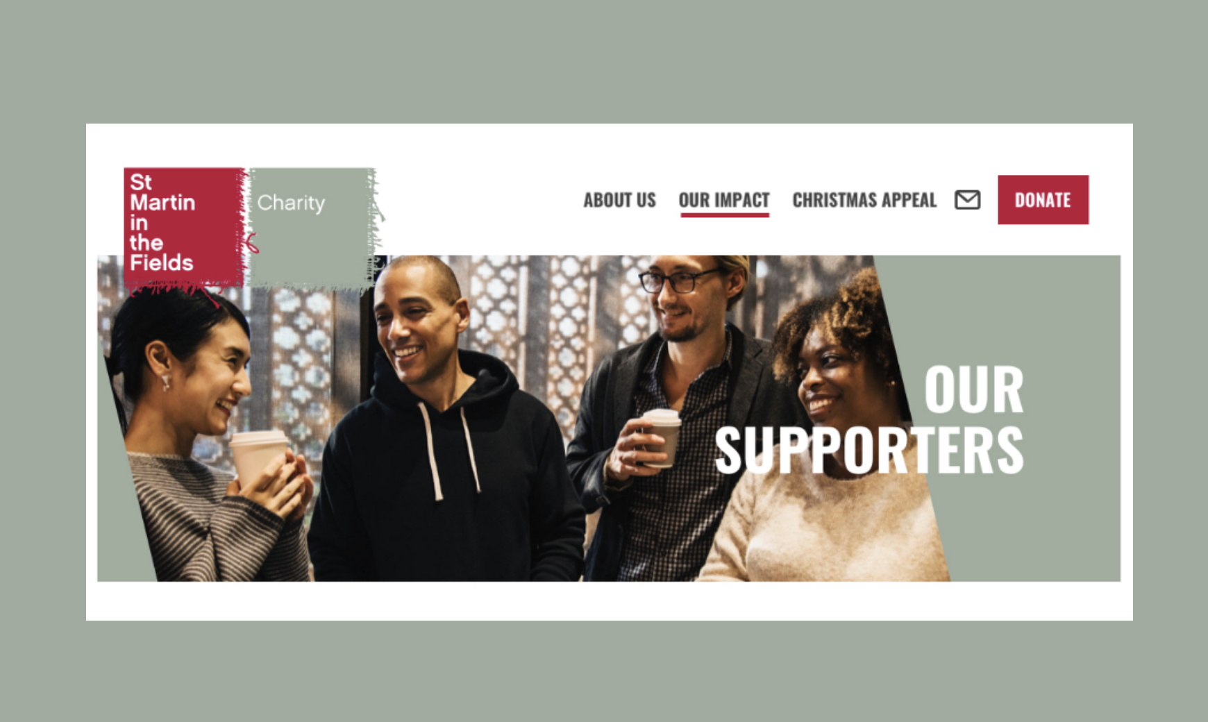 St Martin-in-the-Fields bespoke web design our supporters page