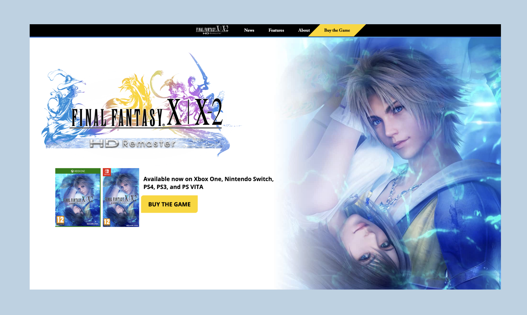 Laptop displaying Square Enix B2C website development