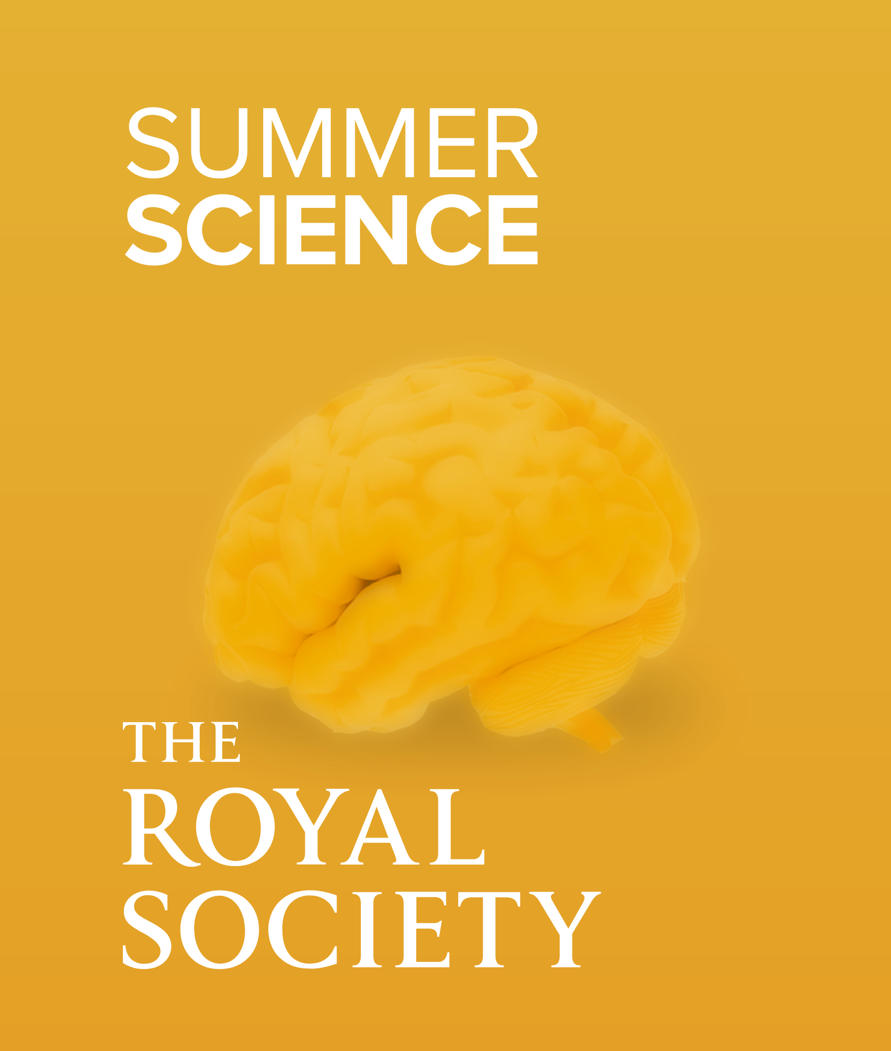 Royal Society Summer Science Exhibition logo on yellow background