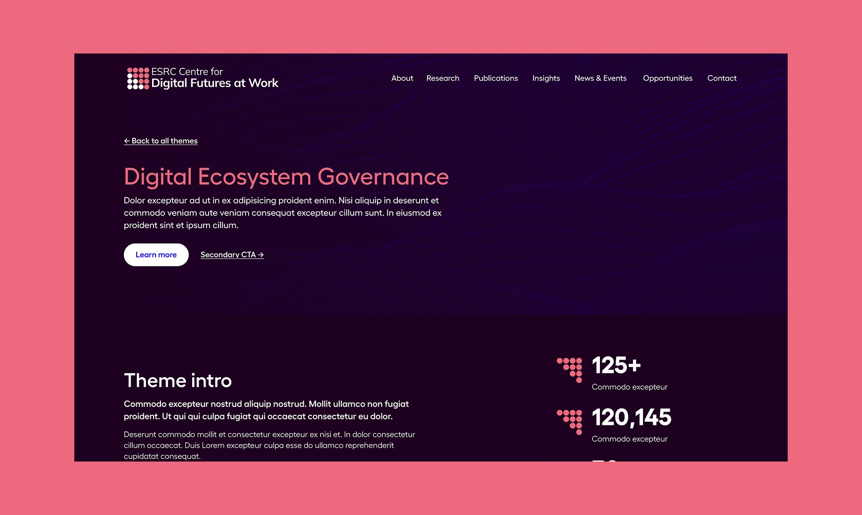 Digit's bespoke web design