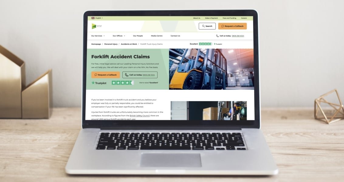 Law firm landing pages