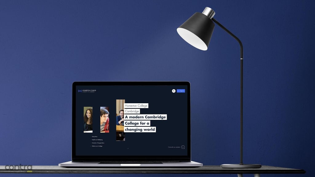 Homerton College University of Cambridge website design