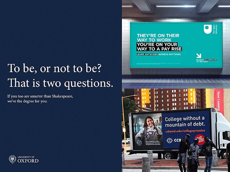 University of Oxford OOH advertising
