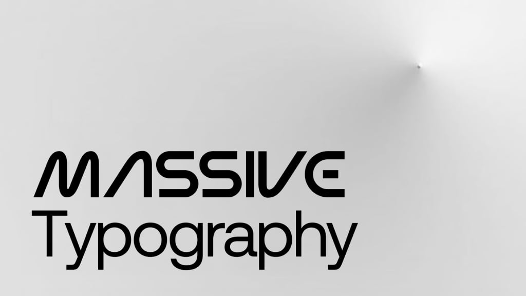 web design trends massive typography
