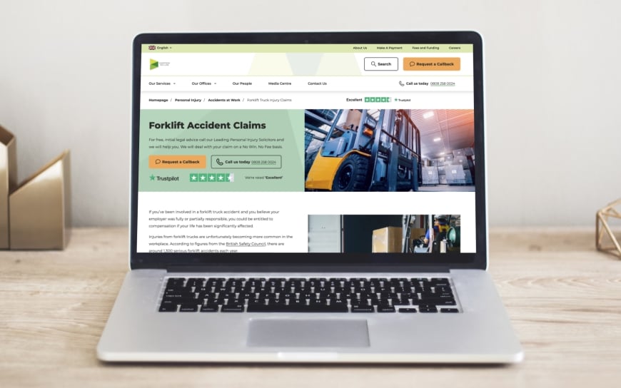 Law firm landing pages