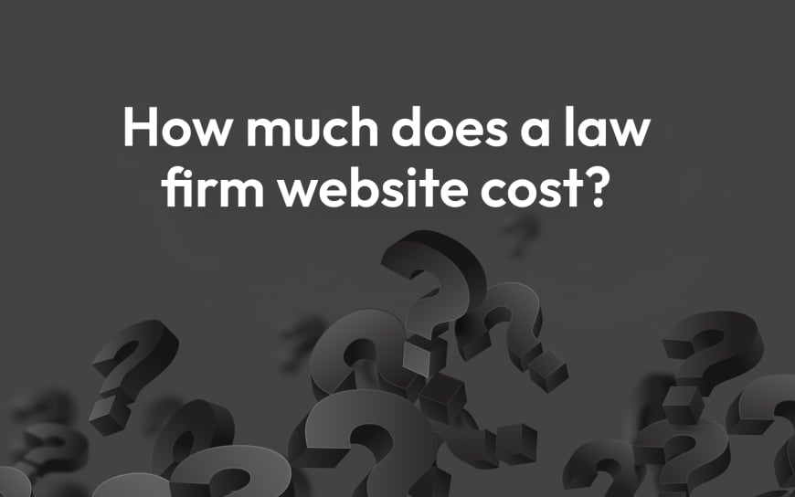 How much does a law firm website cost?