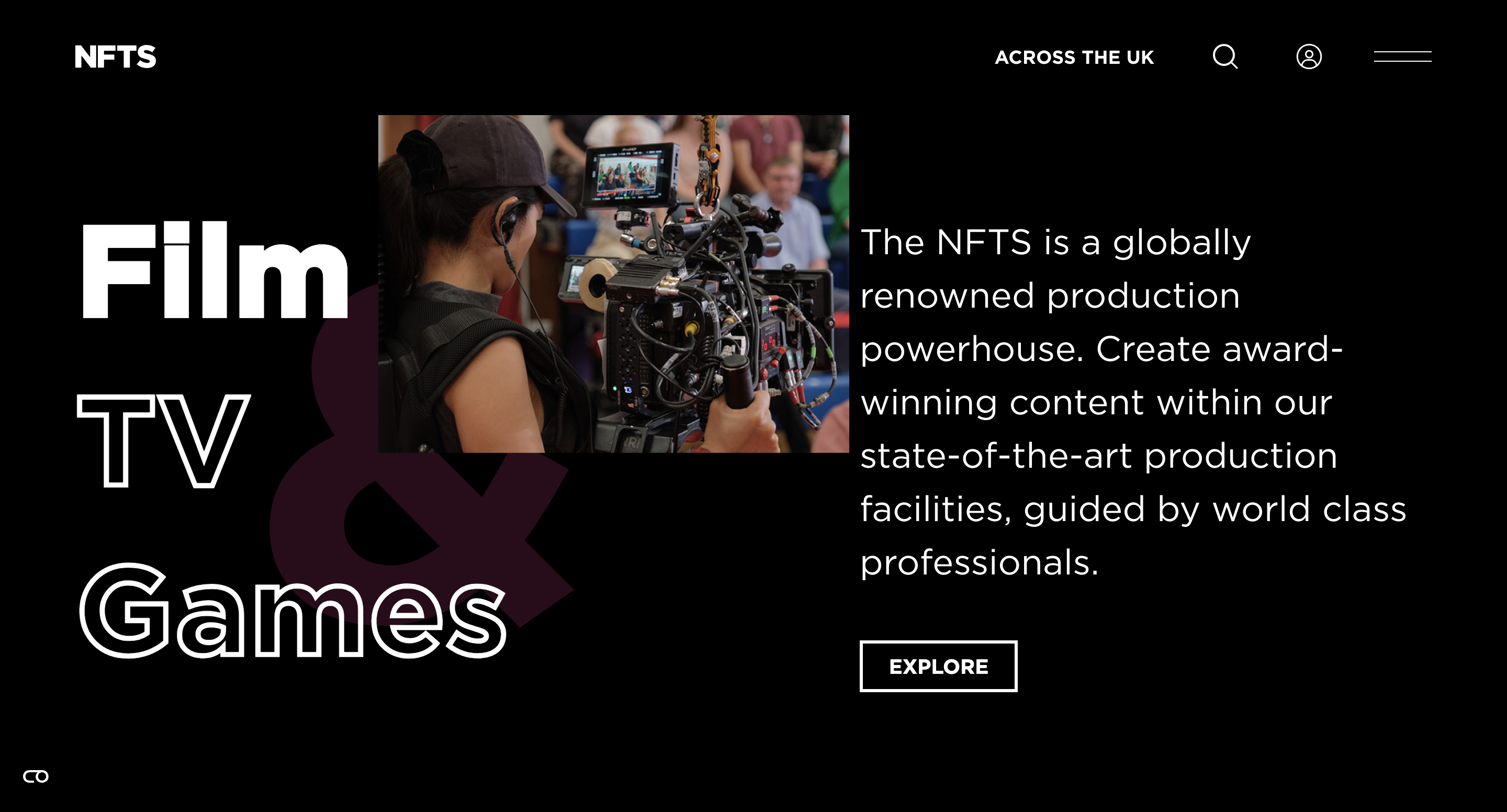 NFTS web design home page copy