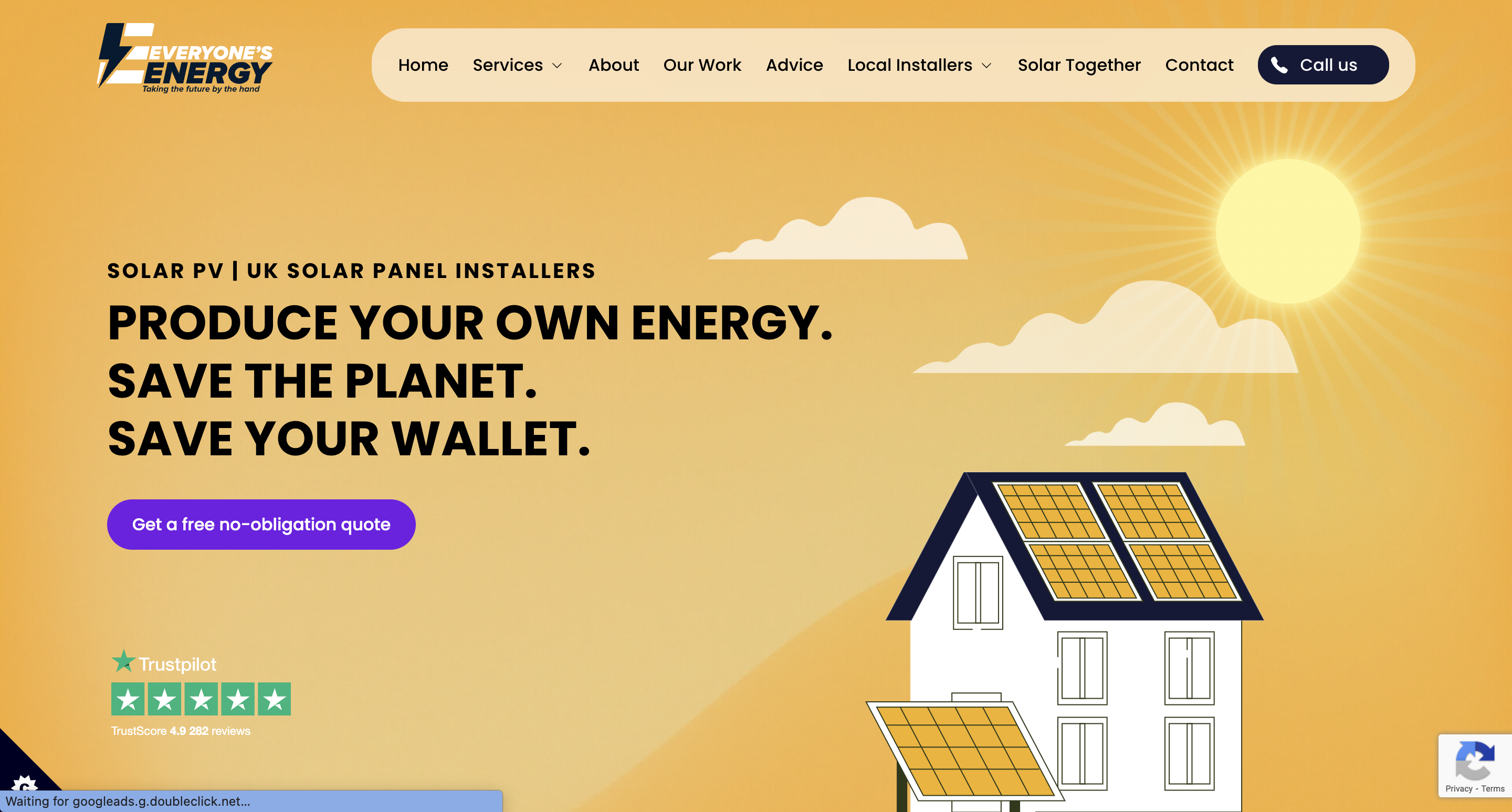 Everyone's Energy Web Design home page