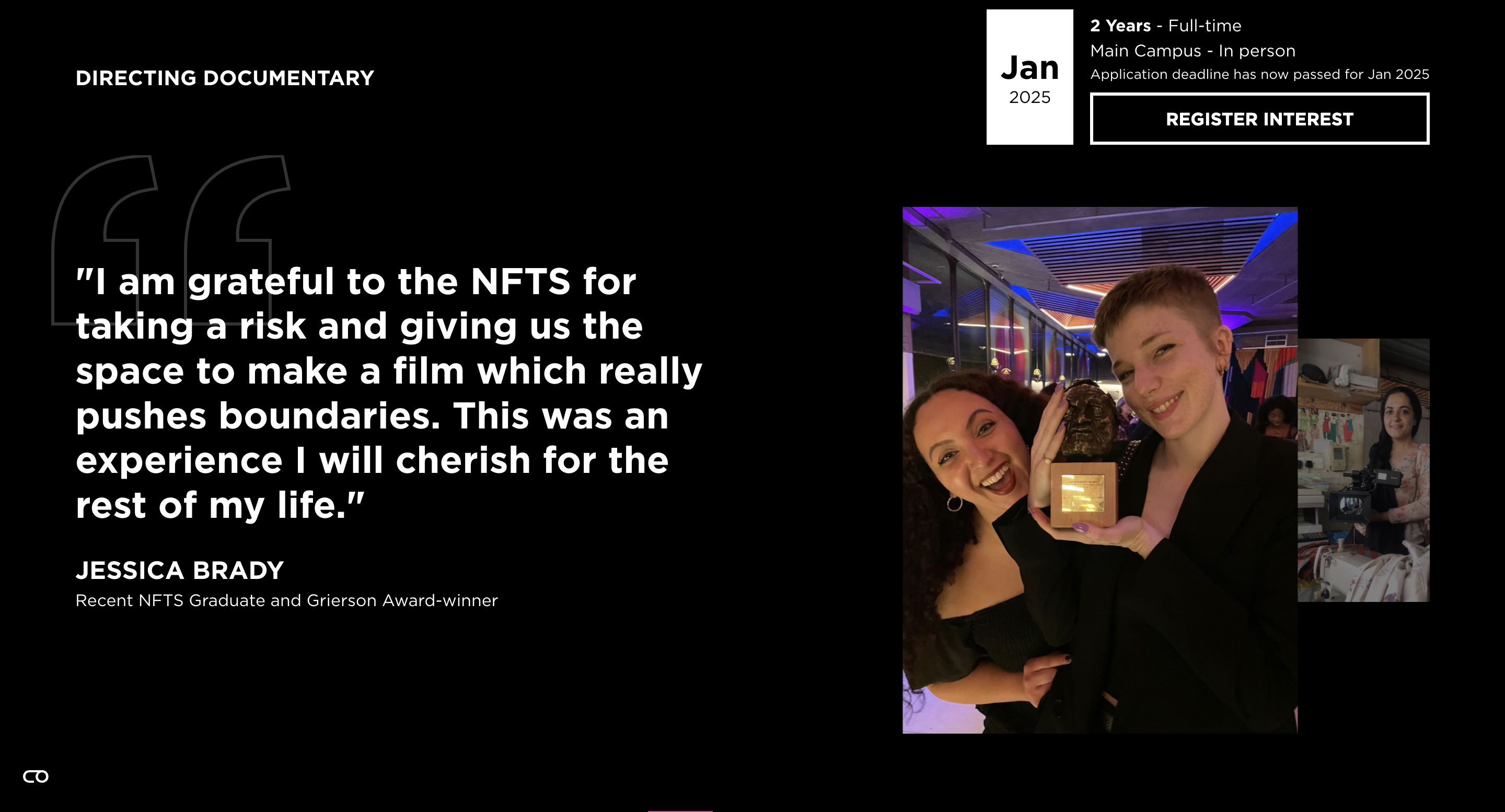 NFTS web design testimonial