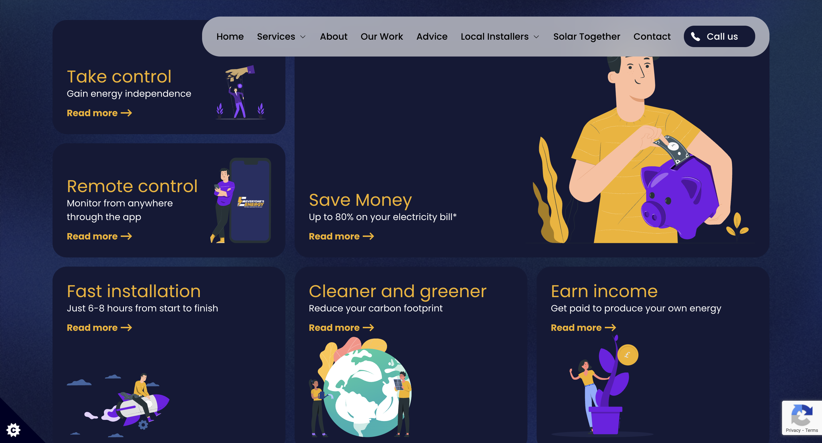 Everyone's Energy Web Design service benefits