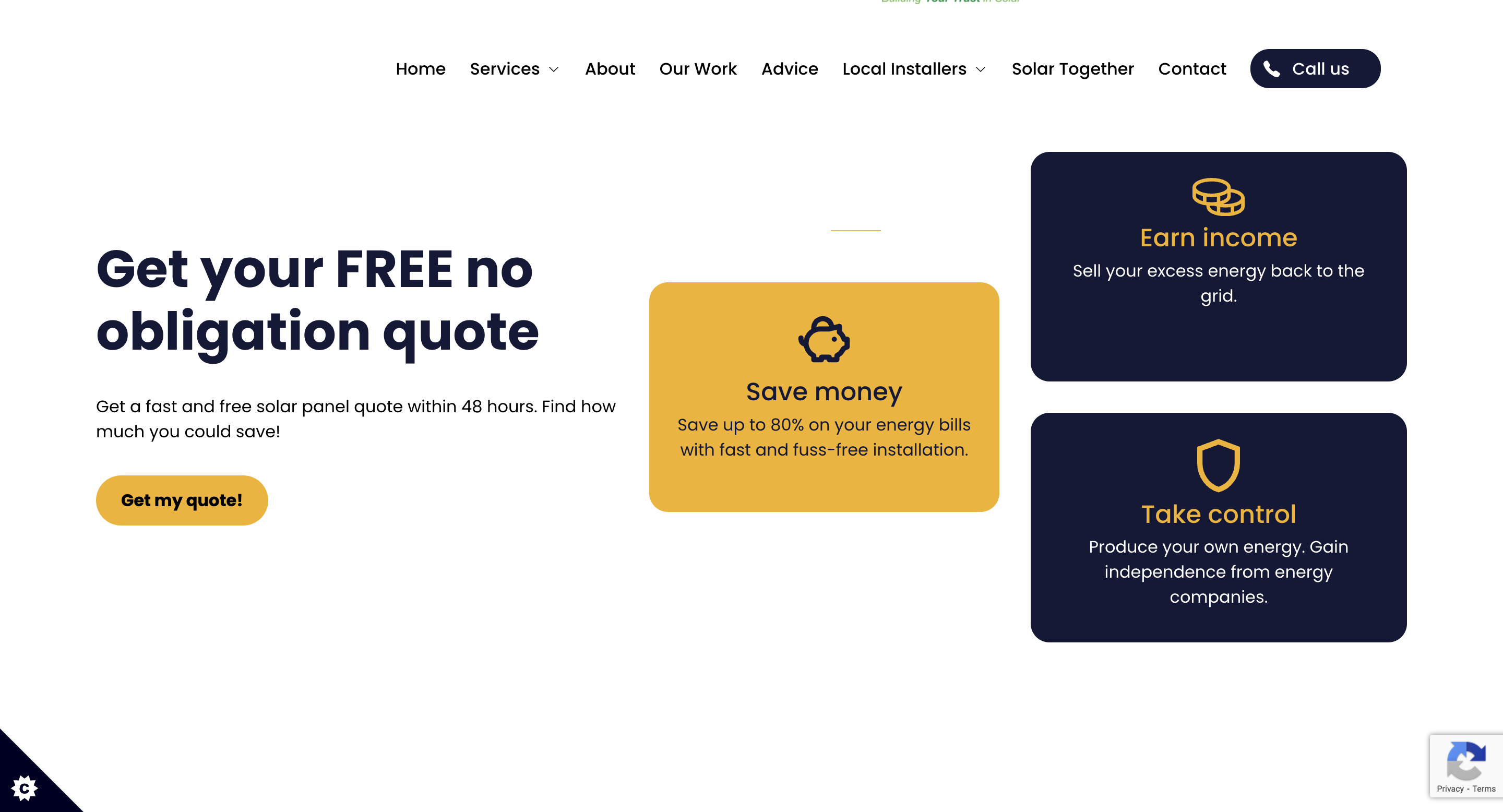 Everyone's Energy Web Design call to action