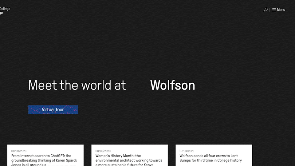 Wolfson College Website Contra Agency